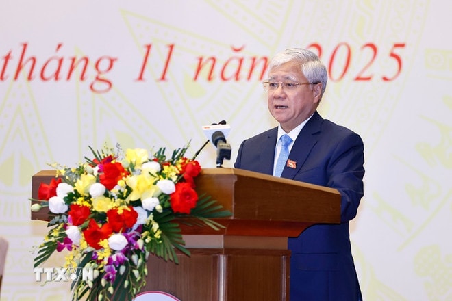 Phó Bí thư Thường trực Đảng ủy Quốc hội, Phó Chủ tịch Quốc hội Đỗ Văn Chiến phát biểu. (Ảnh: Doãn Tấn/TTXVN) ttxvn-chu-tich-quoc-hoi-chu-tri-hoi-nghi-tong-ket-cong-tac-phong-chong-tham-nhung-cua-dang-bo-quoc-hoi-15-5.jpg