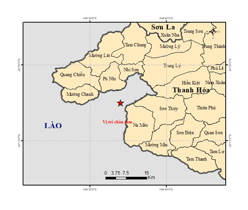 Động đất ở biên giới Lào - Việt Nam. Động đất ở biên giới Lào - Việt Nam.