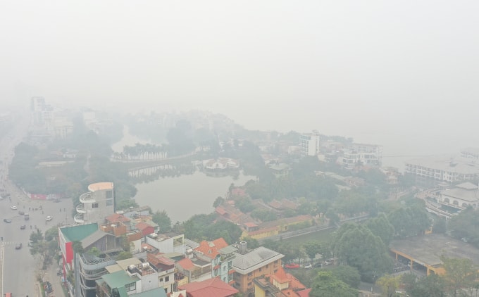 Ô nhiễm không khí ở Hà Nội. Ảnh: Ngọc Thành