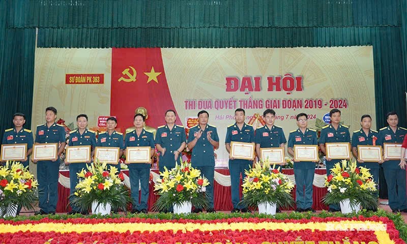 Nhiều đơn vị, cá nhân Sư đoàn 363 được khen thưởng trong giai đoạn 2019-2024