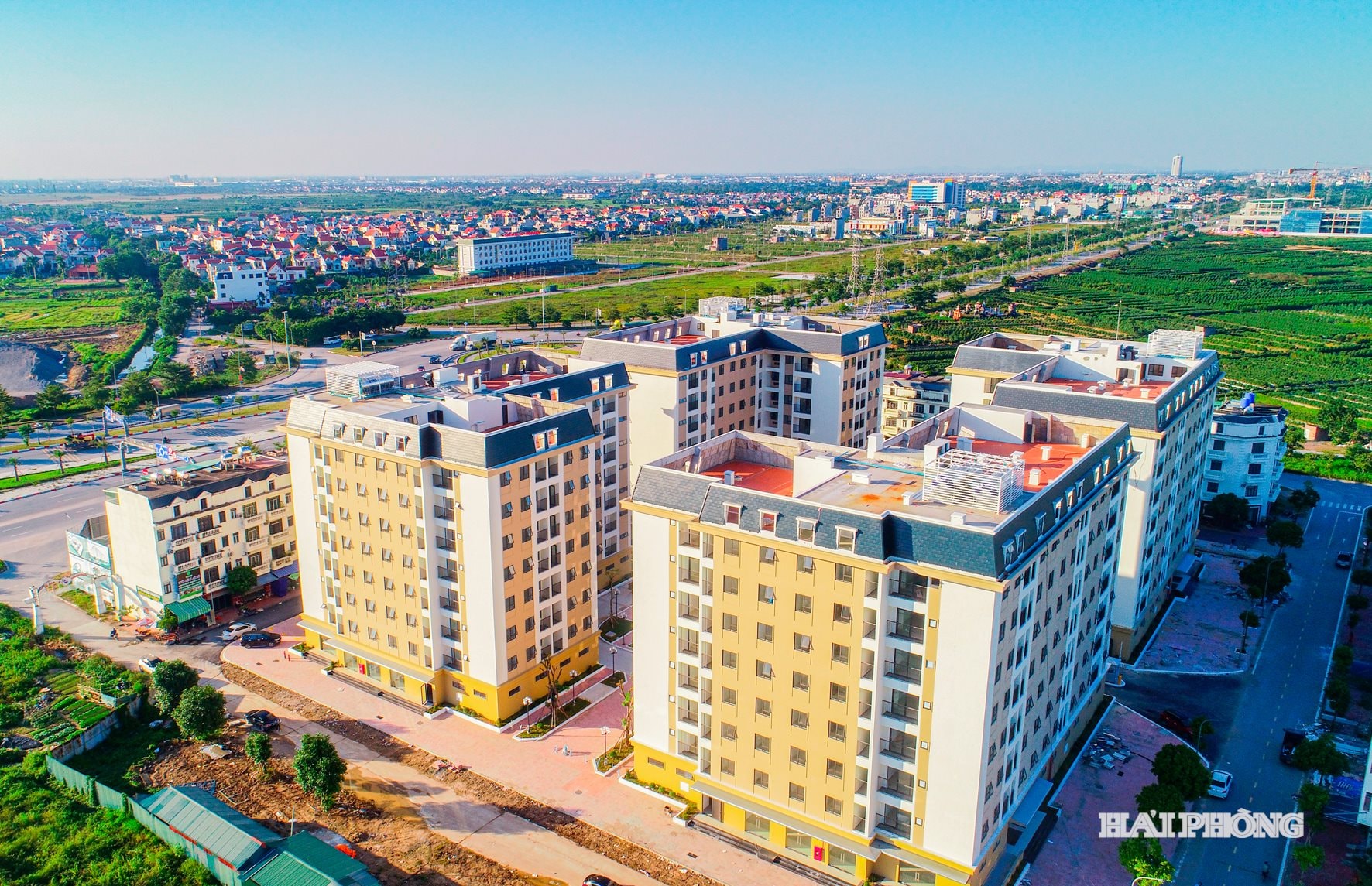 Khu nhà ở xã hội nam Hải Dương - nơi ước đến, chốn mong về của nhiều gia đình. Ảnh: THÀNH CHUNG