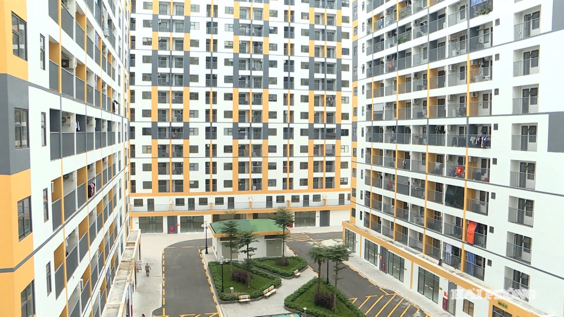 Khu nhà ở xã hội Evergreen thuộc phường An Dương đáp ứng nhu cầu nhà ở cho hàng nghìn lao động. Ảnh: MỘC ANH