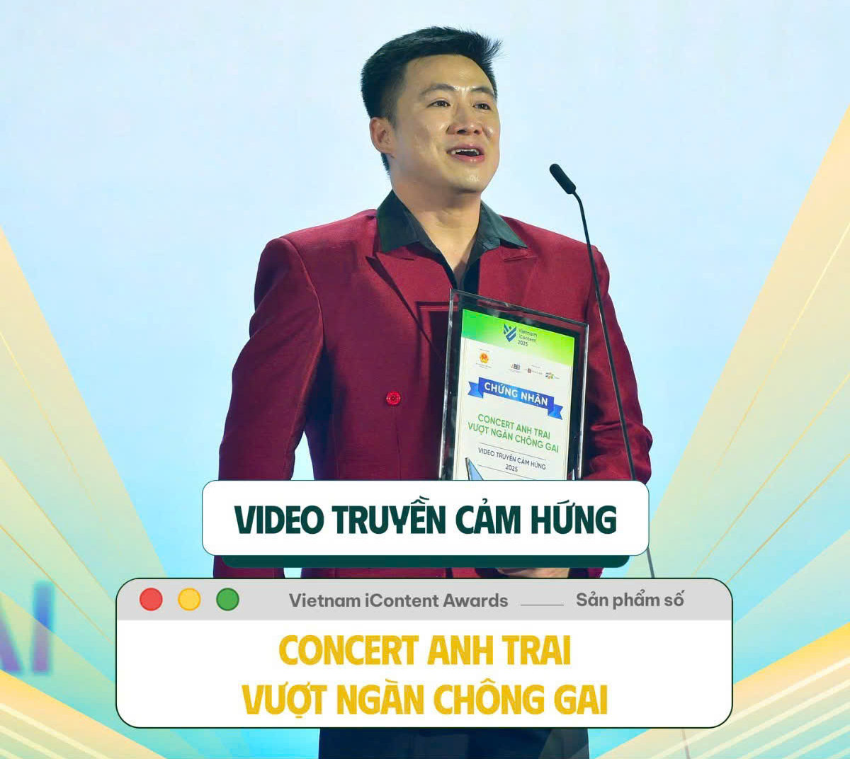 'Gia đình Haha', Concert 'Anh trai vượt ngàn chông gai' giành chiến thắng tại giải thưởng IContent 2025 - Ảnh 1. 'Gia đình Haha', Concert 'Anh trai vượt ngàn chông gai' giành chiến thắng tại giải thưởng IContent 2025 - Ảnh 1.