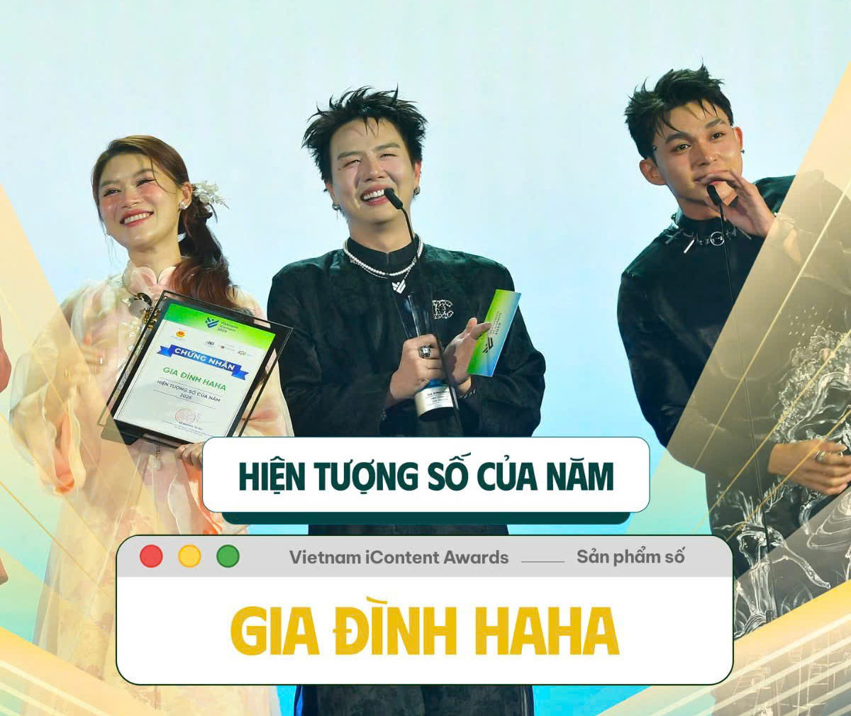 'Gia đình Haha', Concert 'Anh trai vượt ngàn chông gai' giành chiến thắng tại giải thưởng IContent 2025 - Ảnh 3. 'Gia đình Haha', Concert 'Anh trai vượt ngàn chông gai' giành chiến thắng tại giải thưởng IContent 2025 - Ảnh 3.