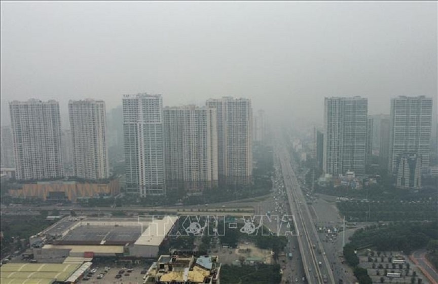 کنترل فوری آلودگی هوا در هانوی. عکس: VNA
