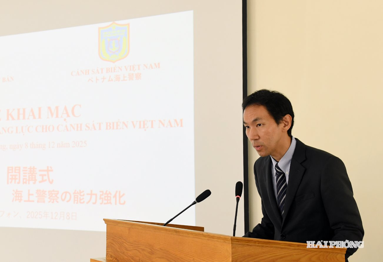 Ngài Fukuda Chihiro phát biểu khai mạc khoá tập huấn