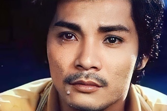 Diễn viên Thương Tín thập niên 1980, khi đóng Biệt động Sài Gòn của đạo diễn Long Vân. Ảnh: VFS