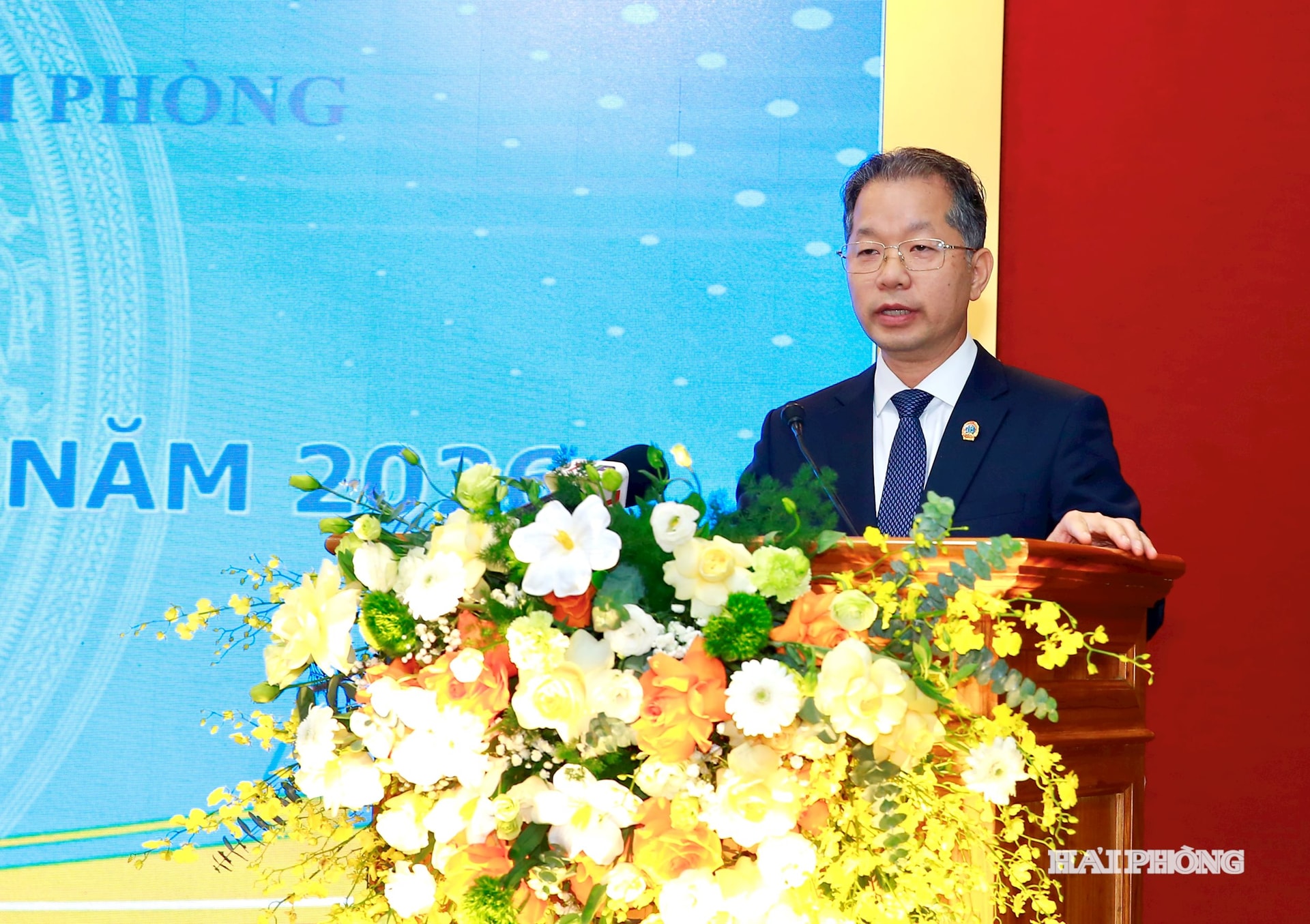 Đồng chí Nguyễn Văn Quảng, Uỷ viên Trung ương Đảng, Chánh án Toà án nhân dân tối cao phát biểu chỉ đạo.