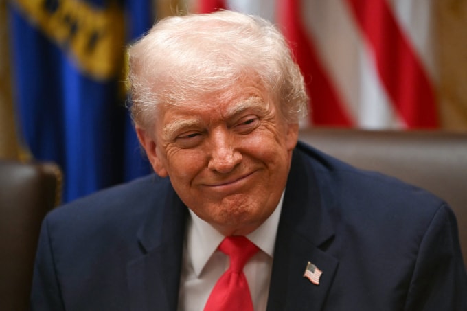 Tổng thống Mỹ Donald Trump tại cuộc họp nội các ở Nhà Trắng ngày 2/12. Ảnh: AFP