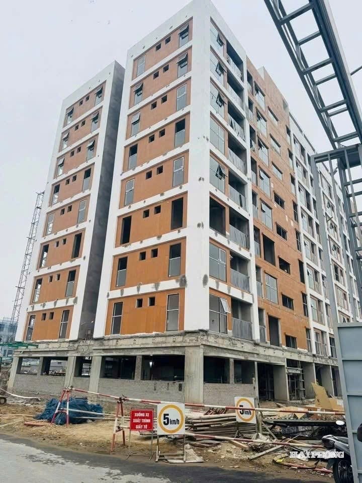 Dự án Nhà ở xã hội Him Lam ở Hồng Bàng đang dần hoàn thiện. Ảnh Đỗ Hiền