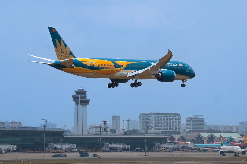 Chiếc máy bay Boeing 787-9 Dreamliner của Hãng hàng không Vietnam Airlines sẽ thực hiện 
