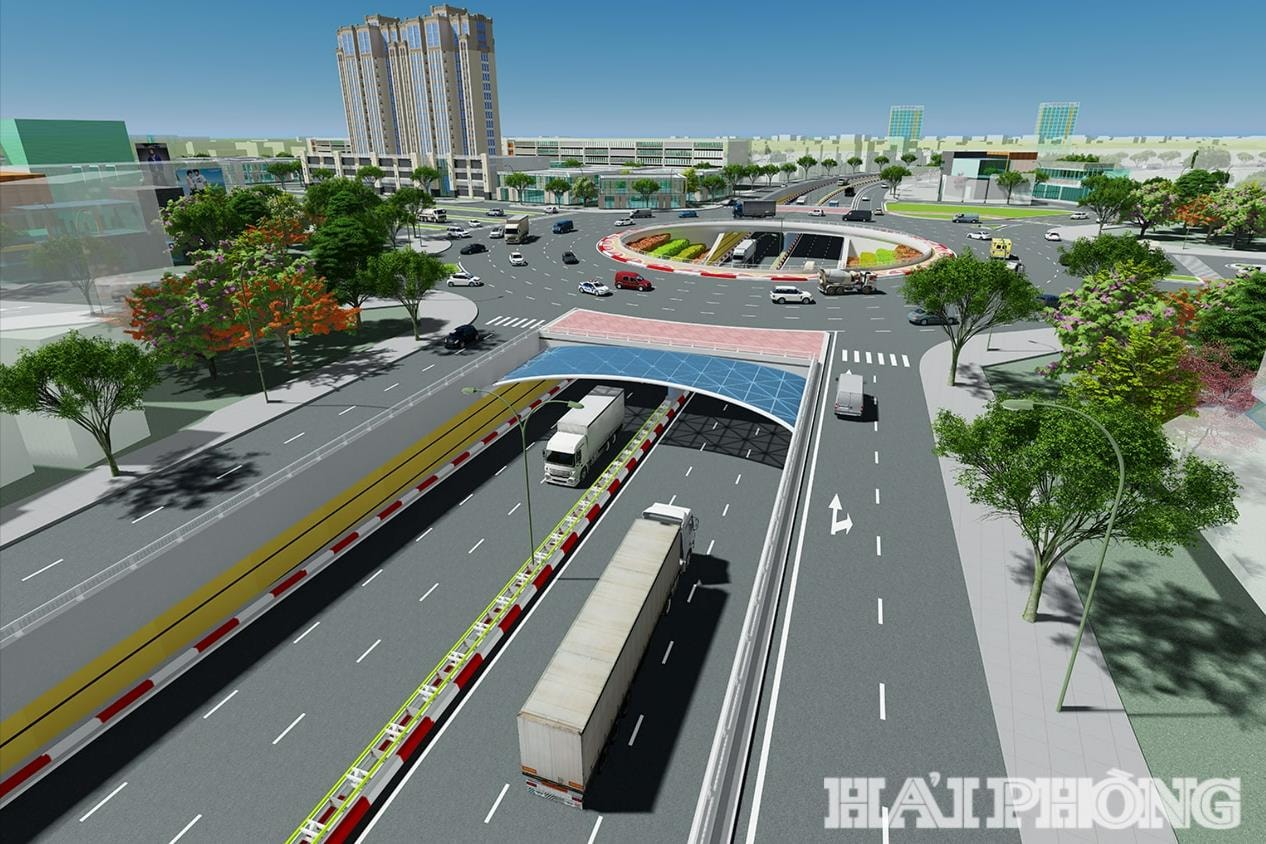 ទិដ្ឋភាពនៃផ្លូវប្រសព្វប៊ូយវៀន - ឡេហុងផុង។