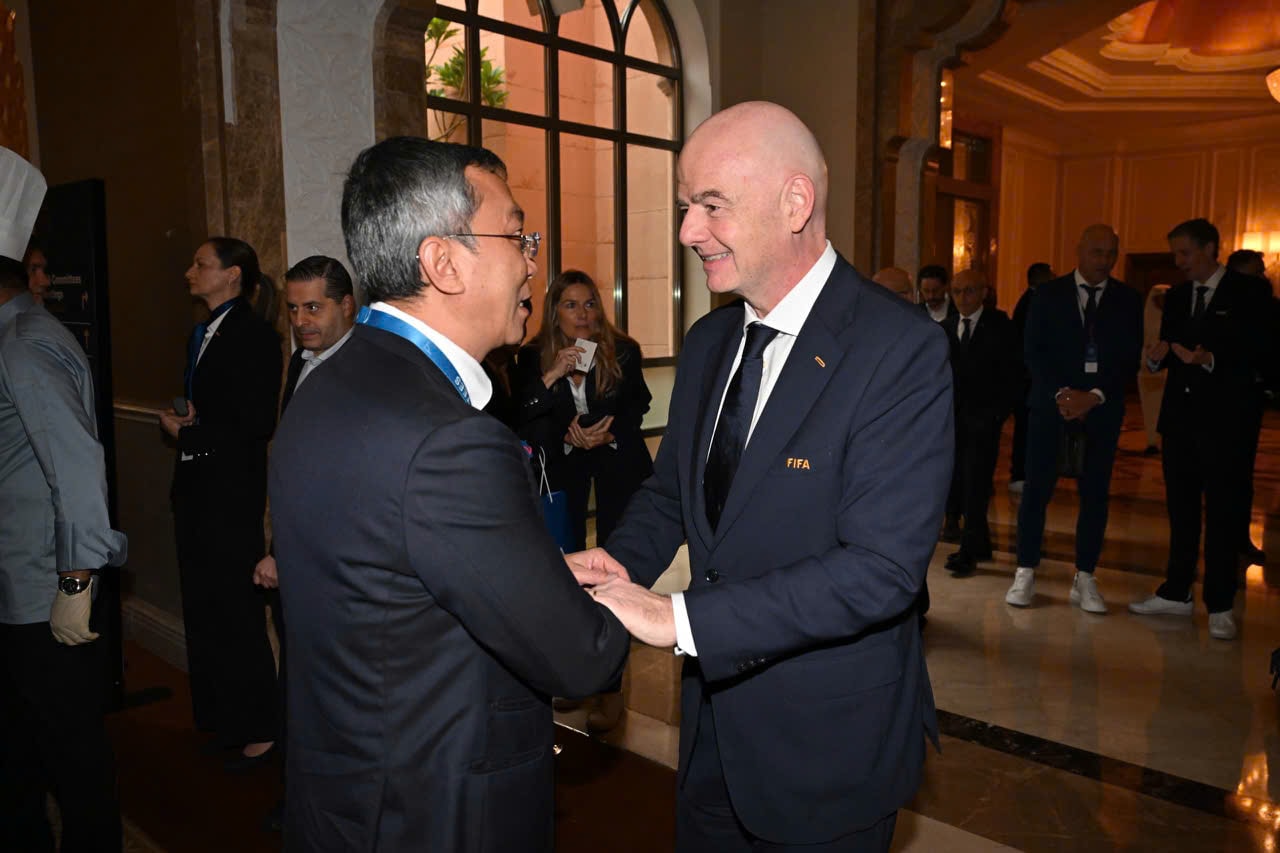 Chủ tịch FIFA chúc mừng bóng đá Việt Nam vào chung kết SEA Games 2025 - Ảnh 1. Chủ tịch FIFA chúc mừng bóng đá Việt Nam vào chung kết SEA Games 2025 - Ảnh 1.