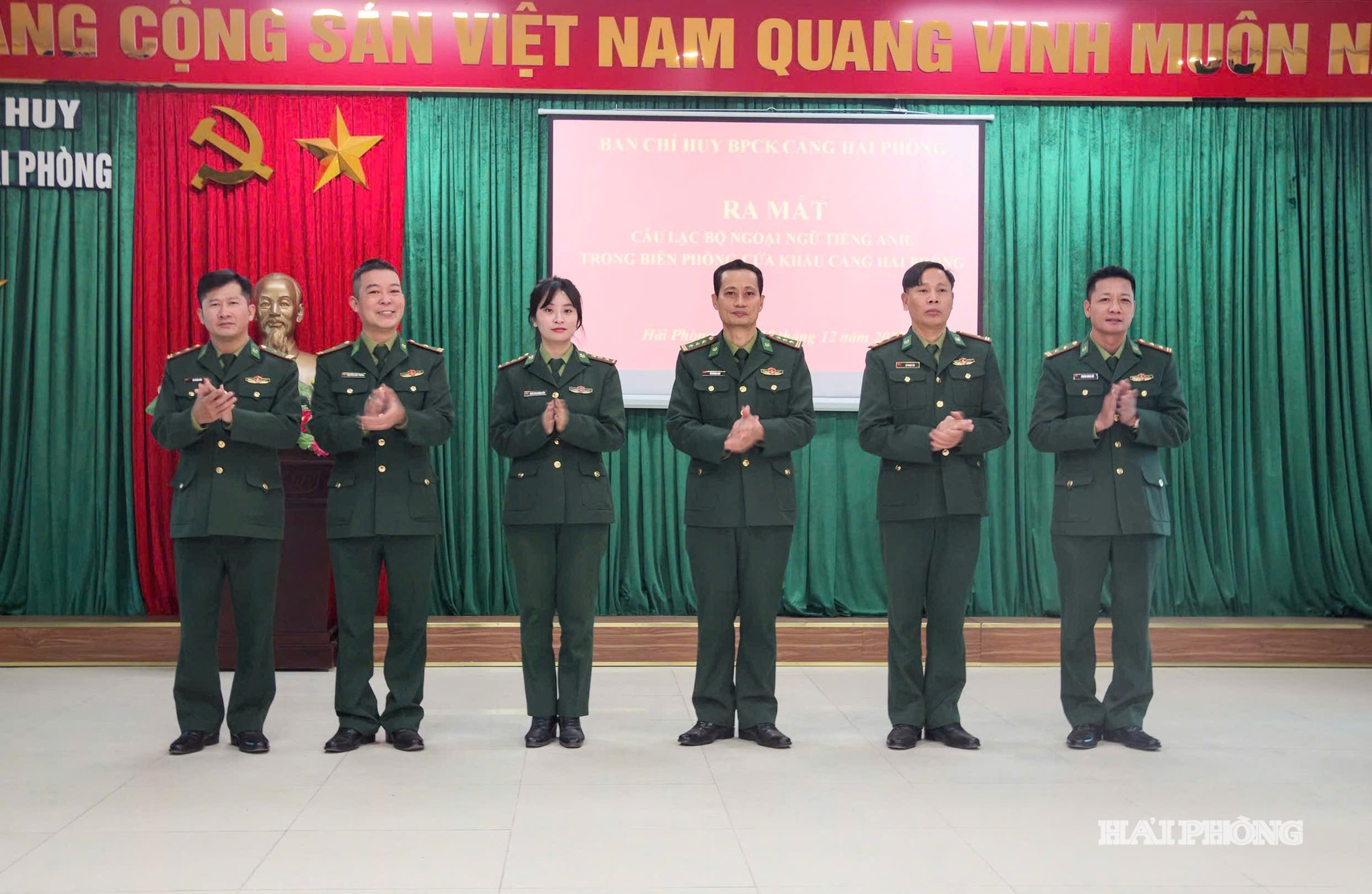 Biên phòng cửa khẩu cảng Hải Phòng ra mắt 05 Câu lạc bộ Tiếng Anh dành cho cán bộ, chiến sĩ tại đơn vị
