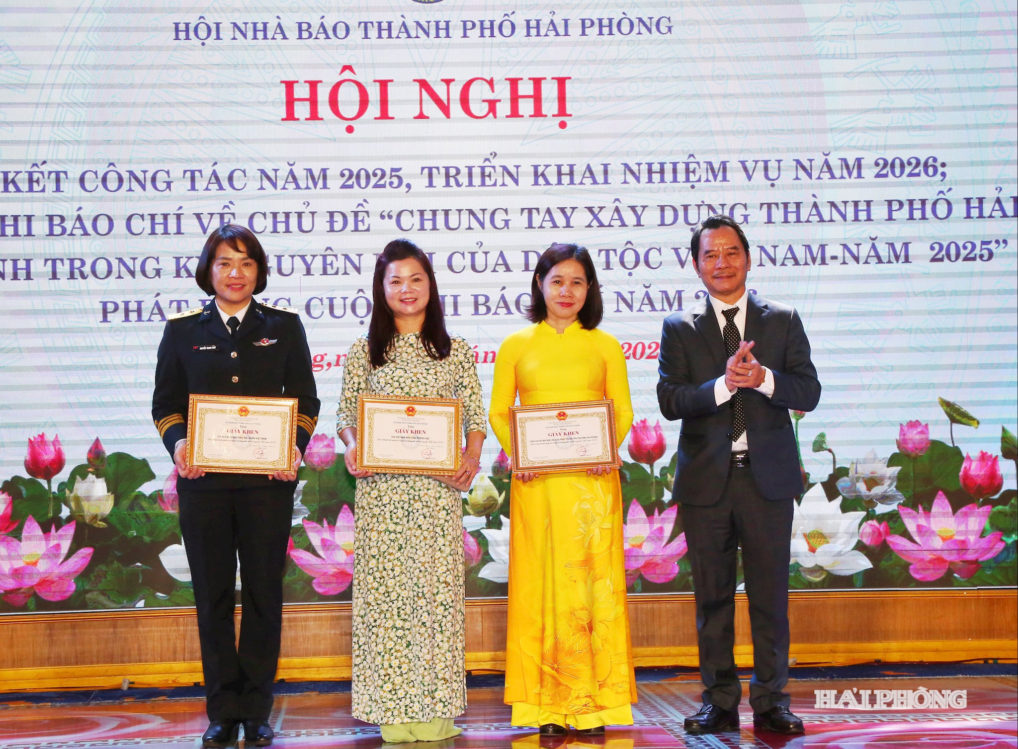 Hội Nhà báo Thành phố Hải Phòng biểu dương khen thưởng các Liên Chi hội