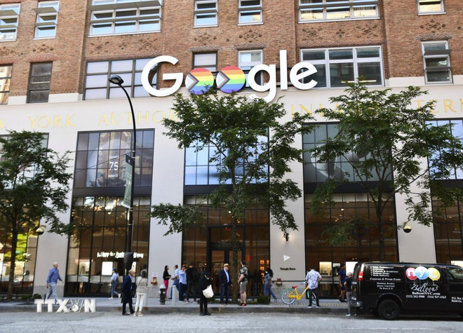 Một cửa hàng của Google tại New York, Mỹ. (Ảnh: Kyodo/TTXVN) ttxvn-google-ai-1811.jpg