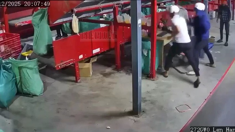 Hiện trường vụ án. (Ảnh cắt từ clip)