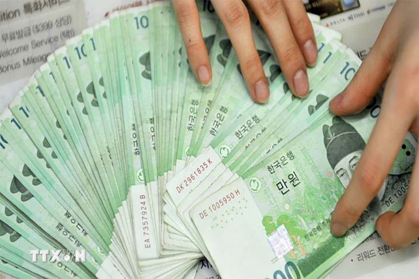 Đồng won của Hàn Quốc. (Nguồn: AFP/TTXVN)