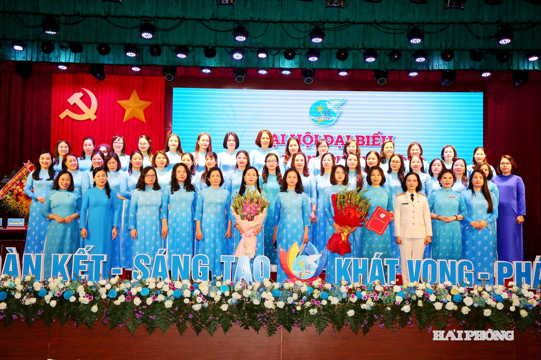 Ban chấp hành Hội Liên hiệp phụ nữ Hải Phòng nhiệm kỳ 2025-2030.