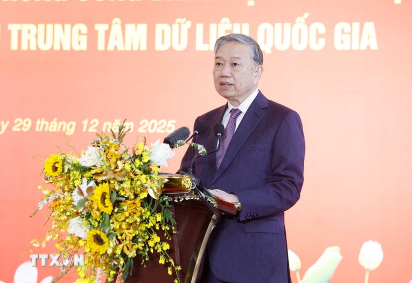 Tổng Bí thư Tô Lâm phát biểu chỉ đạo. (Ảnh: Thống Nhất/TTXVN)