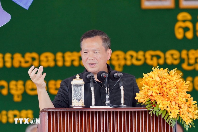 Thủ tướng Campuchia Hun Manet. (Ảnh: THX/TTXVN)