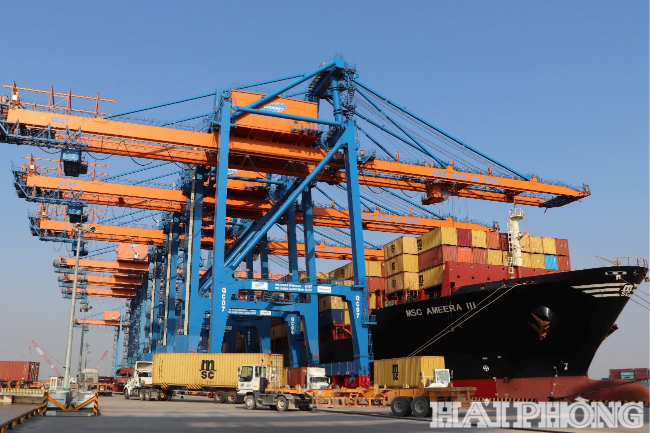 استيراد وتصدير البضائع عبر ميناء هاي فونغ البحري.