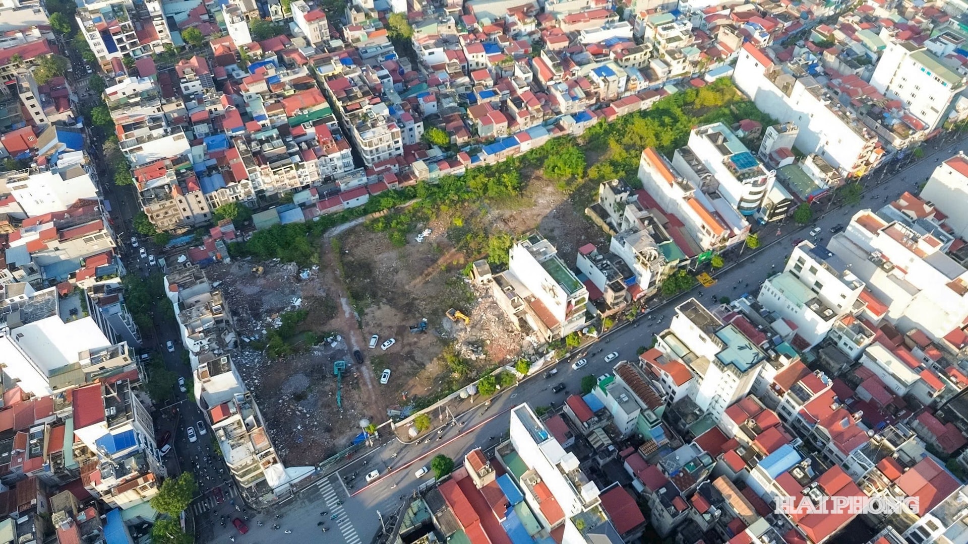 Dự án đầu tư xây dựng chỉnh trang đô thị tại số 150 Tô Hiệu, phường Lê Chân có vị trí tiếp giáp nhiều trục giao thông quan trọng của khu vực.
