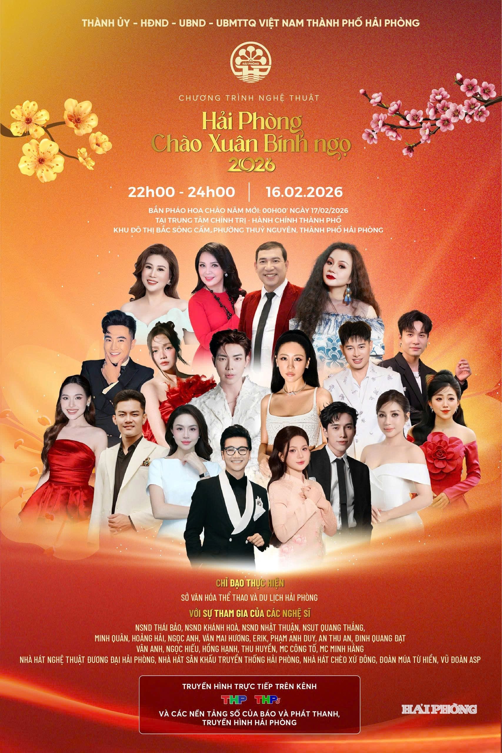poster chương trình chào xuân bính ngọ 2026