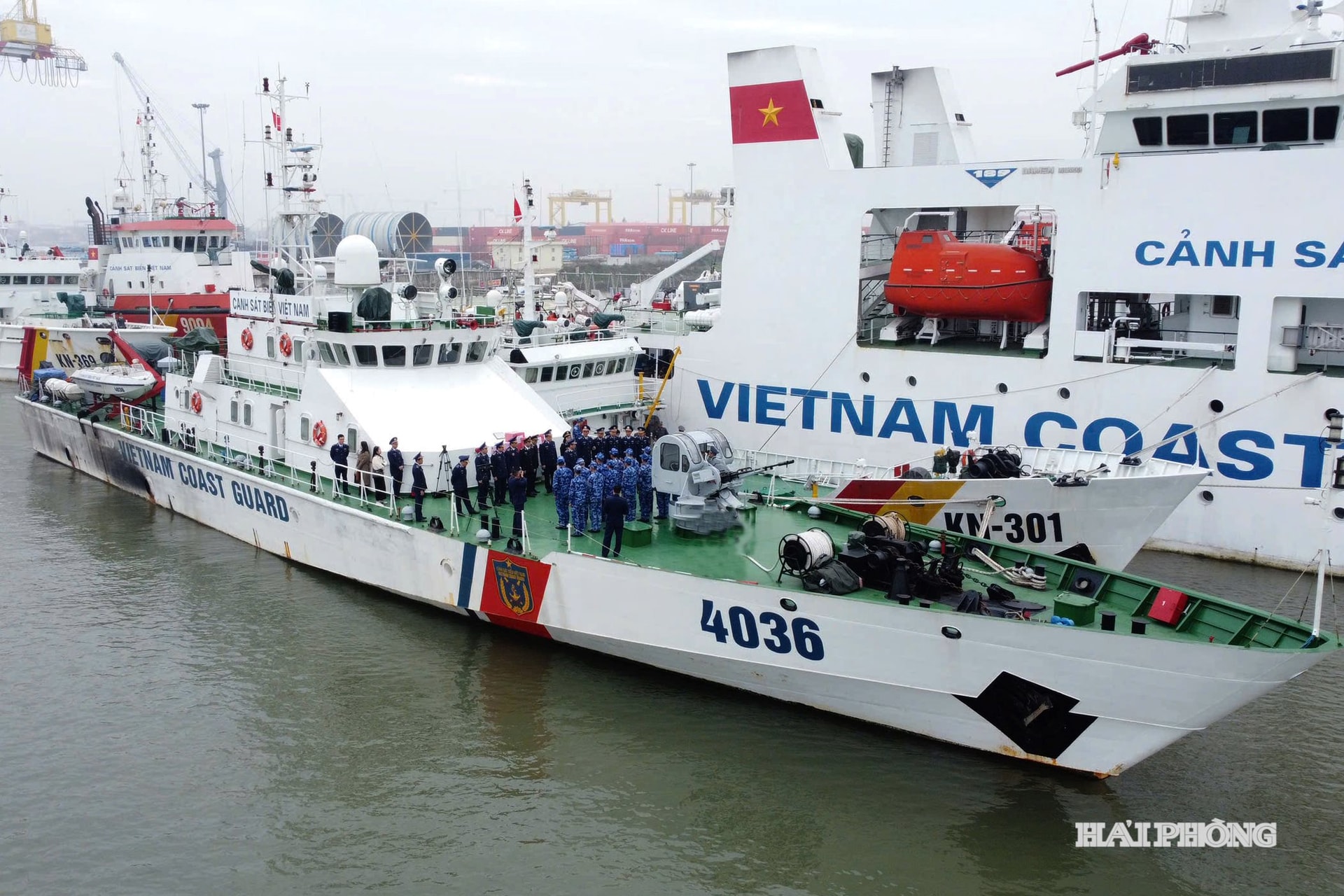 Tàu CSB 4036 sẵn sáng lên đường thực hiện nhiệm vụ.