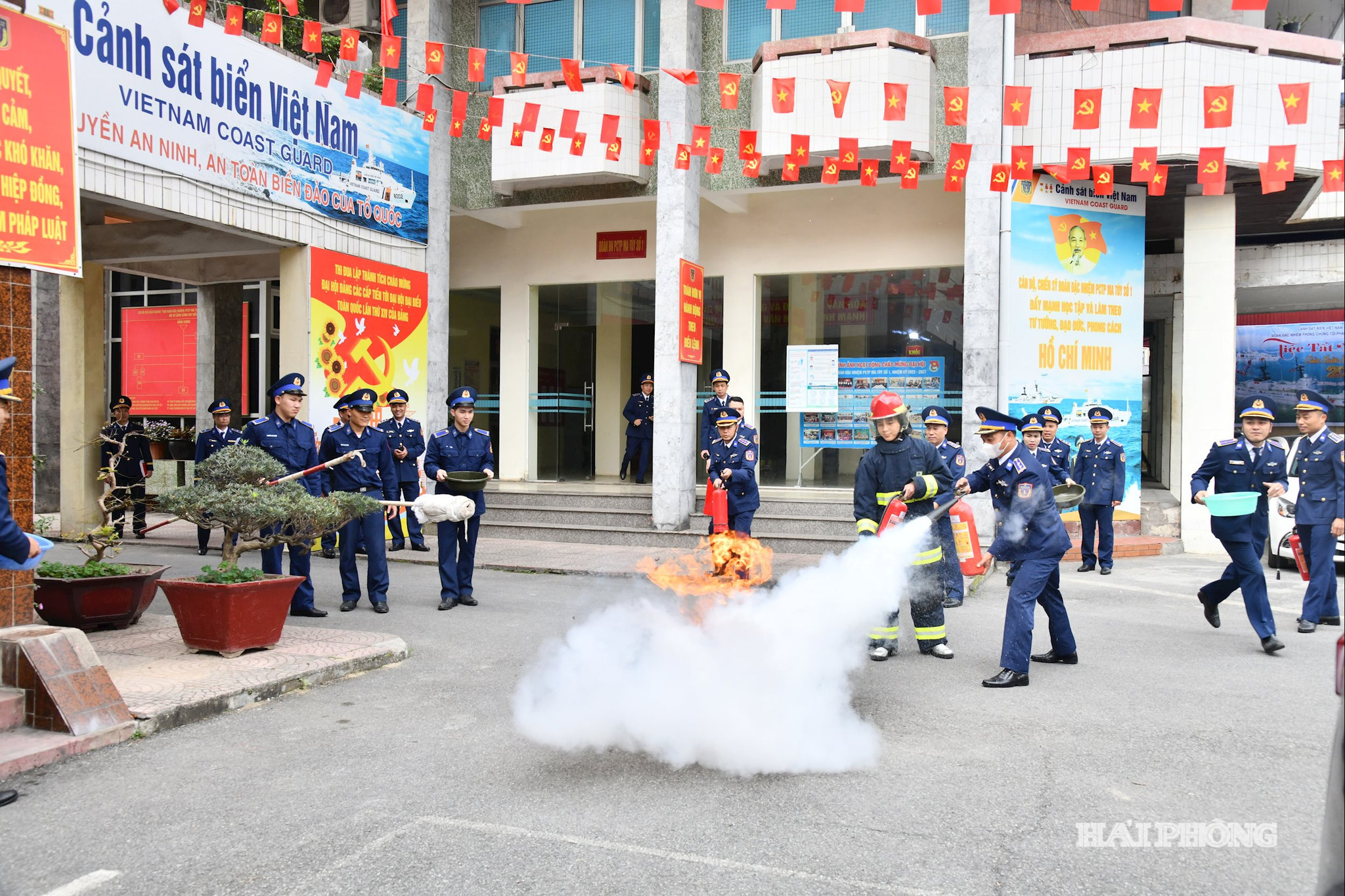 Kiểm tra công tác xử lý tình huống phòng chống cháy nổ