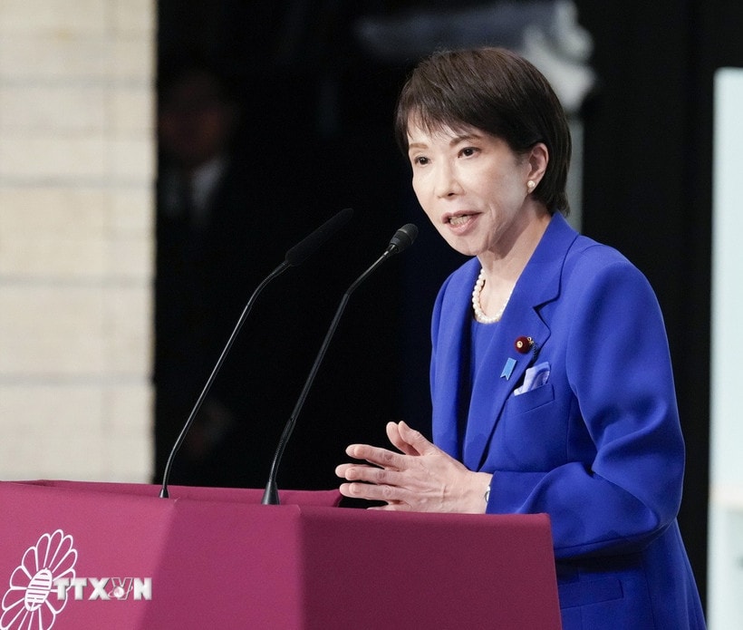 Thủ tướng Sanae Takaichi . (Ảnh: Kyodo/TTXVN)