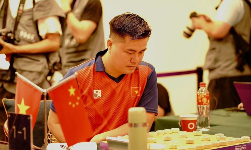 Kỳ thủ vô địch thế giới của Việt Nam thắng cao thủ Trung Quốc, vào bán kết giải cờ tướng danh giá - Ảnh 1. Kỳ thủ vô địch thế giới của Việt Nam thắng cao thủ Trung Quốc, vào bán kết giải cờ tướng danh giá - Ảnh 1.