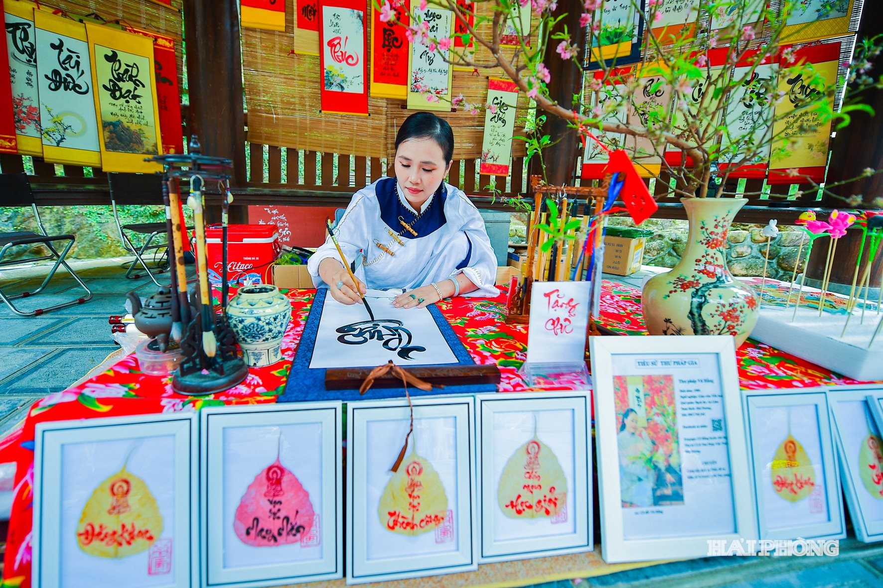 Khu vực Thư pháp tại Lễ hội