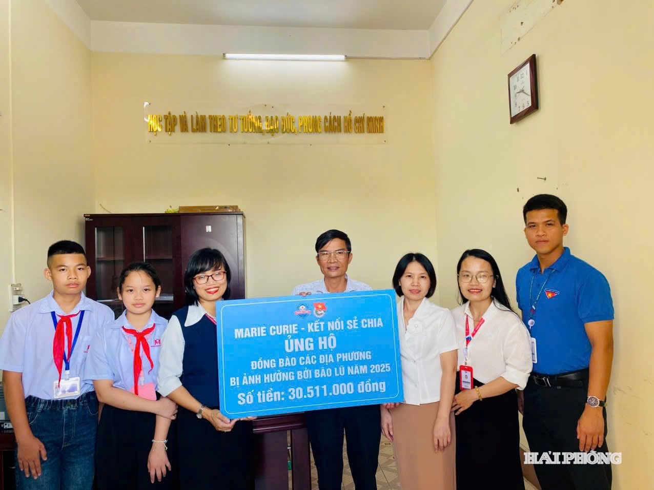 Hệ thống Trường liên cấp Marie Curie Hải Dương tổ chức cho học sinh tích cực tham gia các hoạt động thiện nguyện.