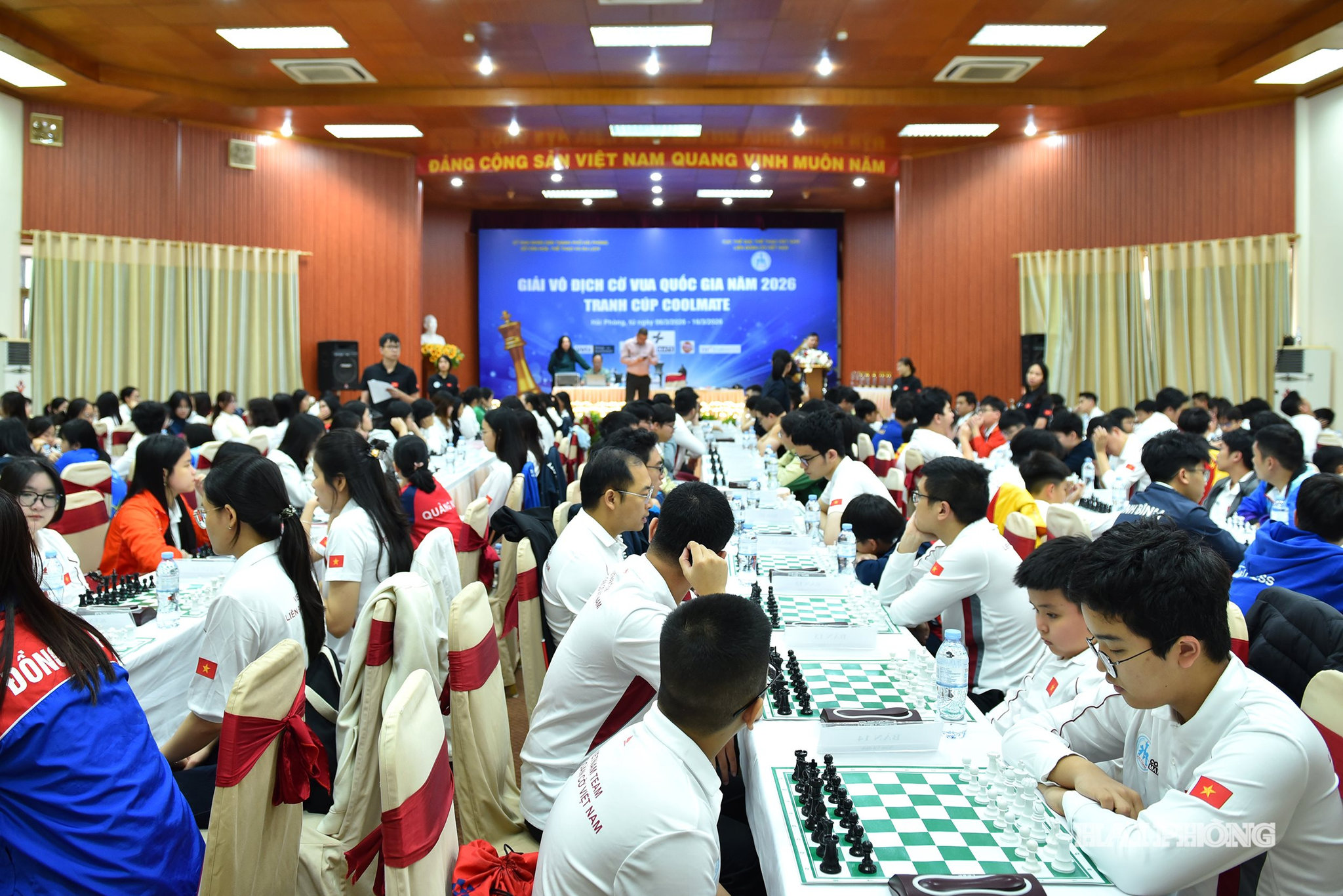 Hơn 200 kỳ thủ tham dự Giải cờ vua vô địch quốc gia 2026 tại Hải Phòng.