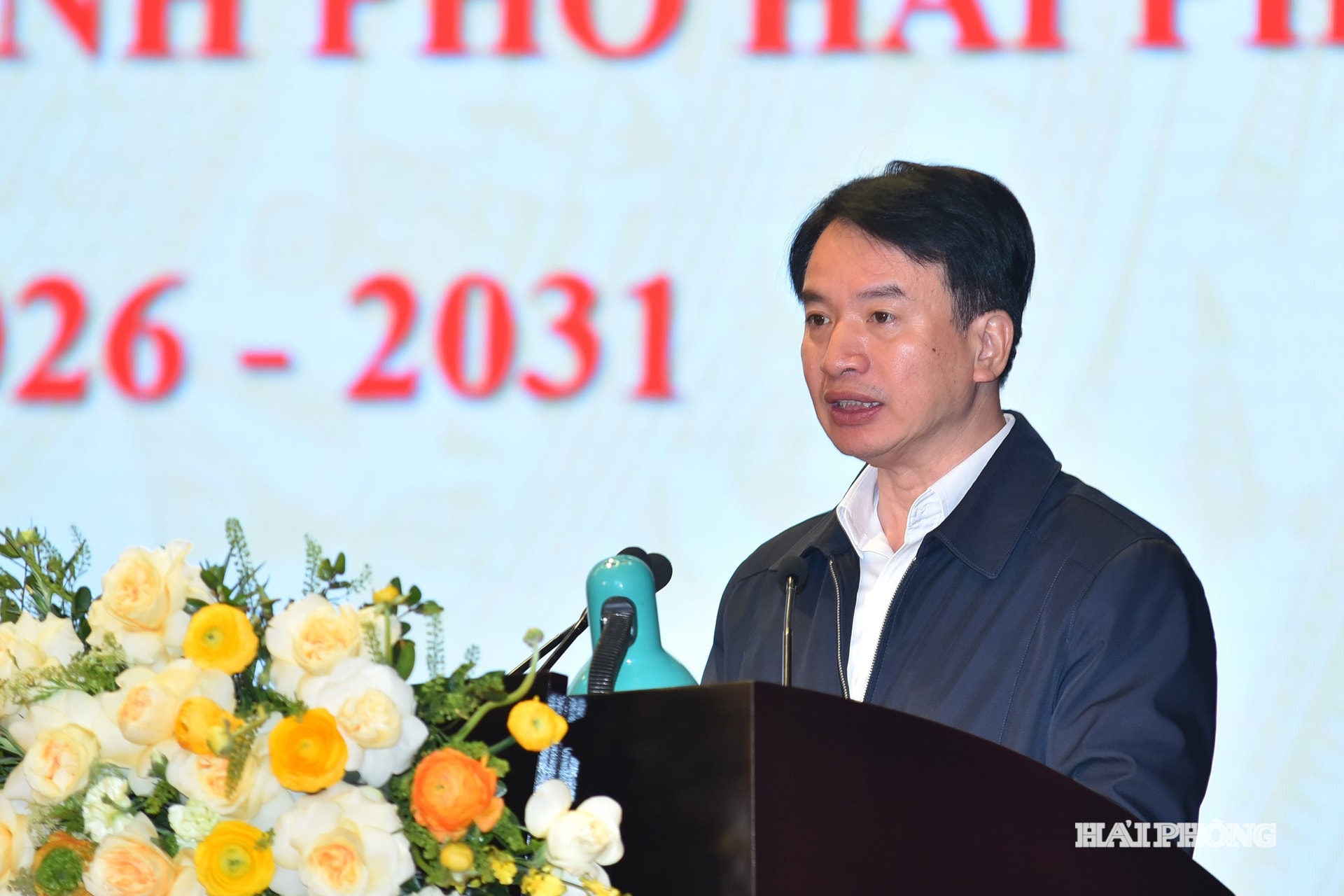 Đồng chí Nguyễn Đức Tuấn, Ủy viên Ban Thường vụ Thành ủy, Phó Chủ tịch Thường trực Ủy ban Mặt trận Tổ quốc Việt Nam thành phố chủ trì hội nghị.
