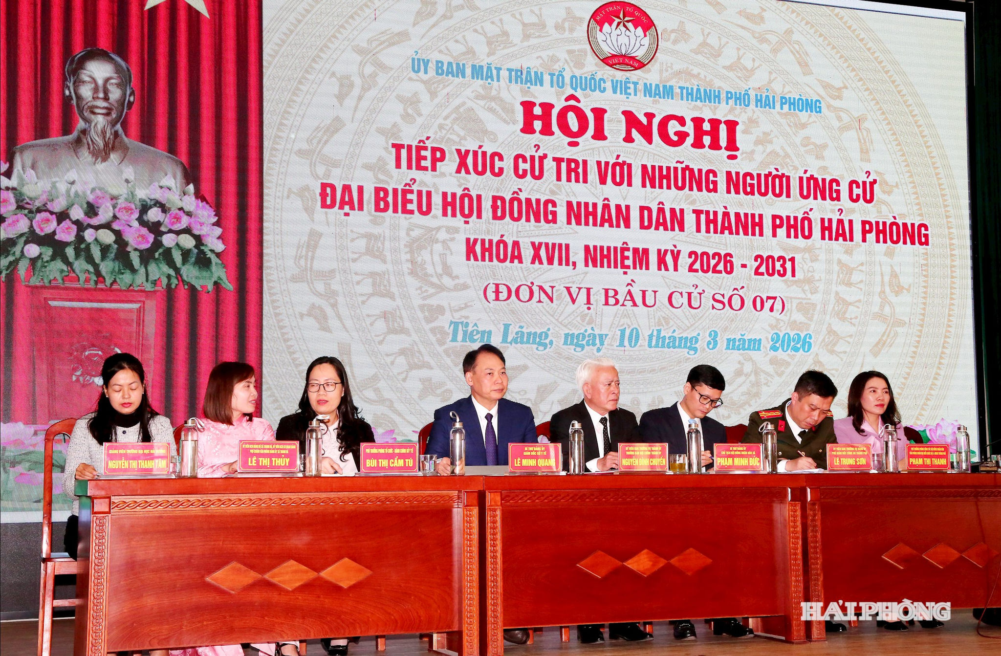 Các ứng cử viên Đại biểu HĐND thành phố khóa XVI, đơn vị bầu cử số 07 tiếp xúc cử tri