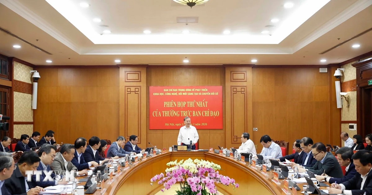 Tổng Bí thư Tô Lâm phát biểu. (Ảnh: Thống Nhất/TTXVN)