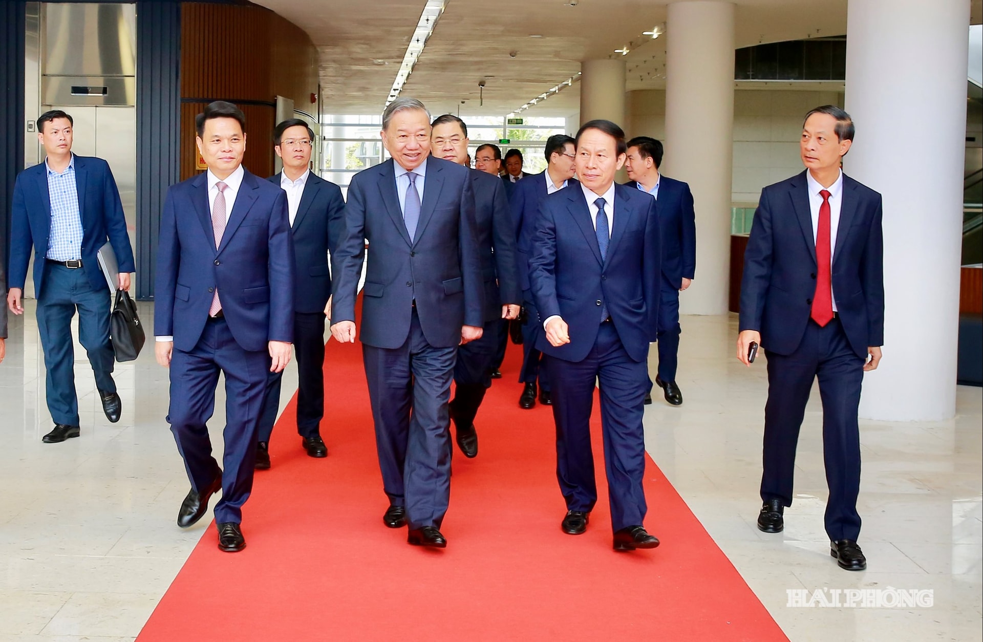 Đồng chí Tô Lâm, Tổng Bí thư thăm và làm việc tại Hải Phòng.