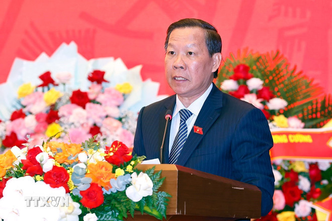 Ông Phan Văn Mãi, Ủy viên Trung ương Đảng, Chủ nhiệm Ủy ban Kinh tế và Tài chính của Quốc hội phát biểu. (Ảnh: Doãn Tấn/TTXVN) ttxvn-phan-van-mai.jpg