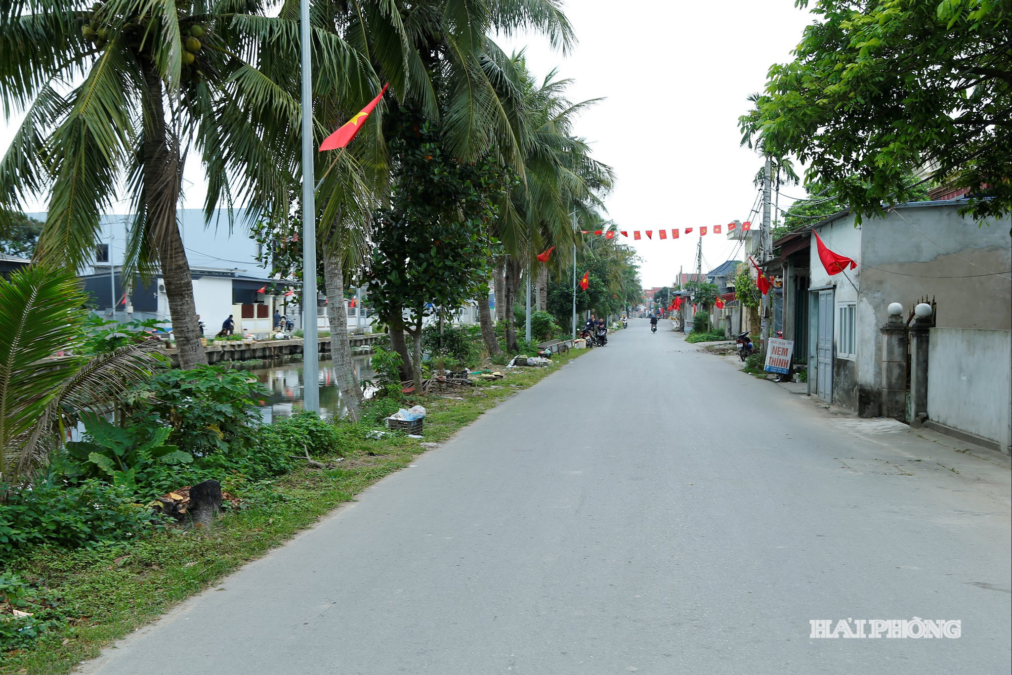 Tuyến đường trục trung tâm xã Quyết Thắng sẽ được đầu tư xây dựng, mở rộng khang trang dự kiến sẽ hoàn thành và đưa vào sử dụng vào quý 4-2026.