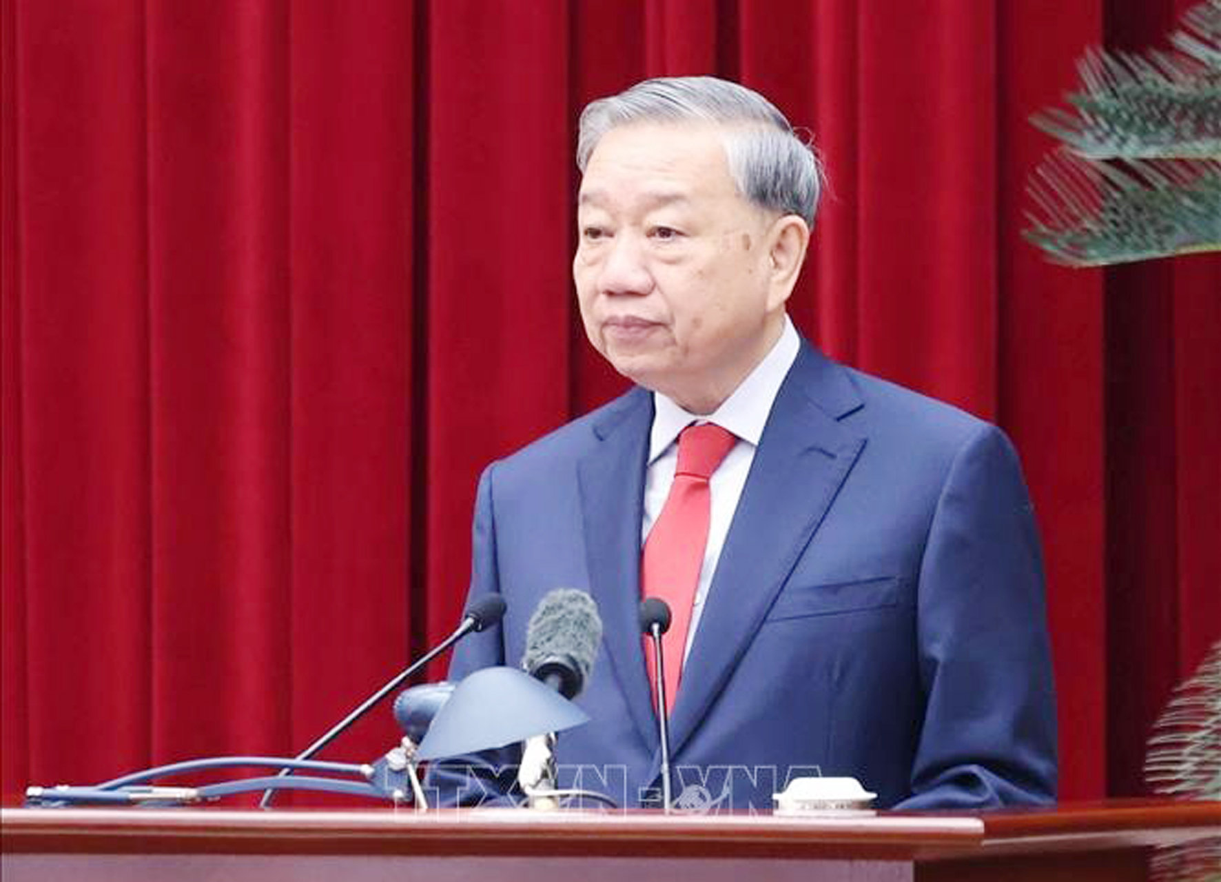 Tổng Bí thư Tô Lâm phát biểu khai mạc Hội nghị .