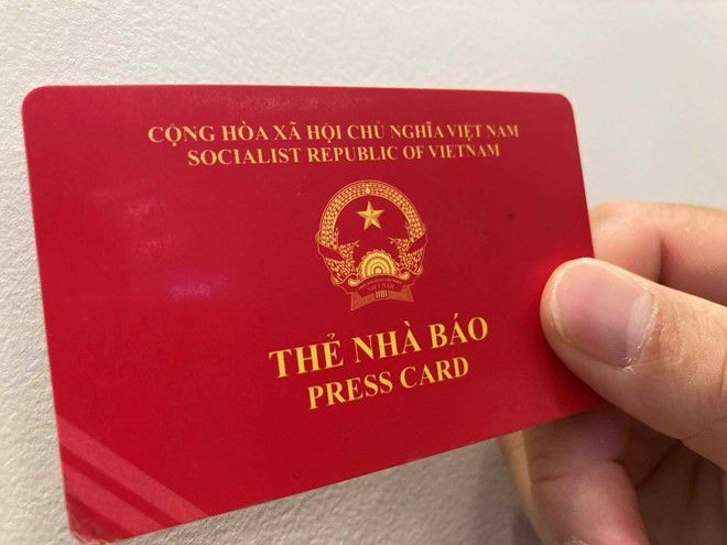 Gia hạn sử dụng thẻ nhà báo kỳ hạn 2021 - 2025 đến hết ngày 30/6/2026.
