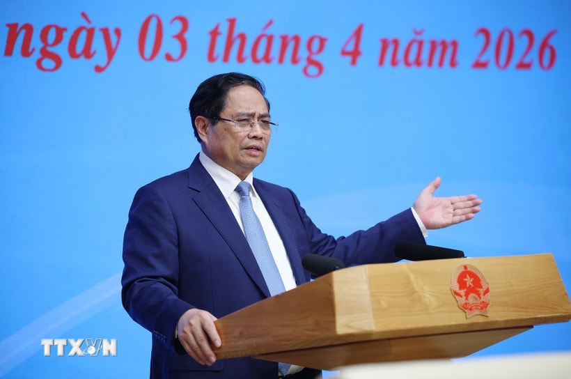 Thủ tướng Phạm Minh Chính, Trưởng Ban Chỉ đạo quốc gia về hội nhập quốc tế kết luận phiên họp của Ban Chỉ đạo. (Ảnh: Dương Giang/TTXVN)