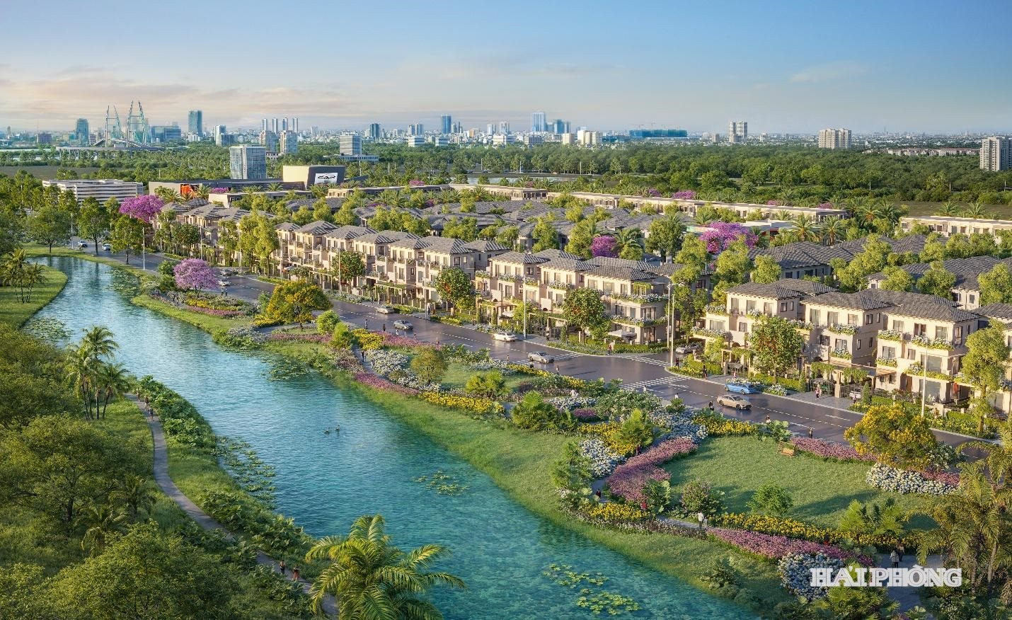 Sol Garden là án lấy cảm hứng từ kiến trúc Nam Âu và sở hữu hơn 3ha vườn xanh nội khu.