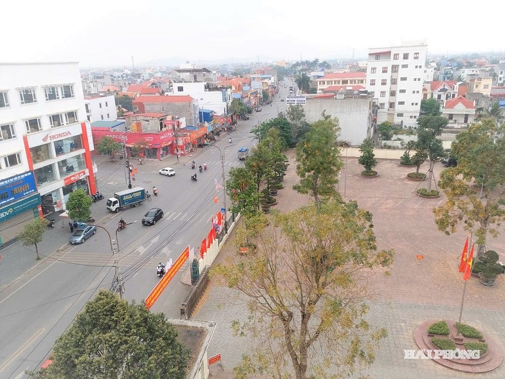 Một góc đô thị phường An Dương đang trên đà phát triển.