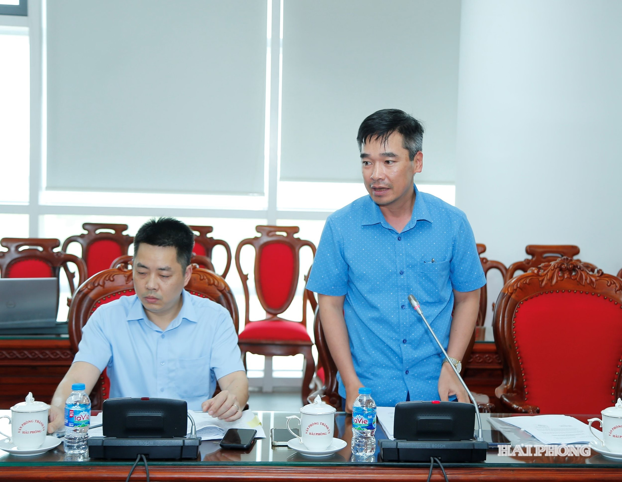 Đại diện Sở Tài Chính phát biểu tại hội nghị.