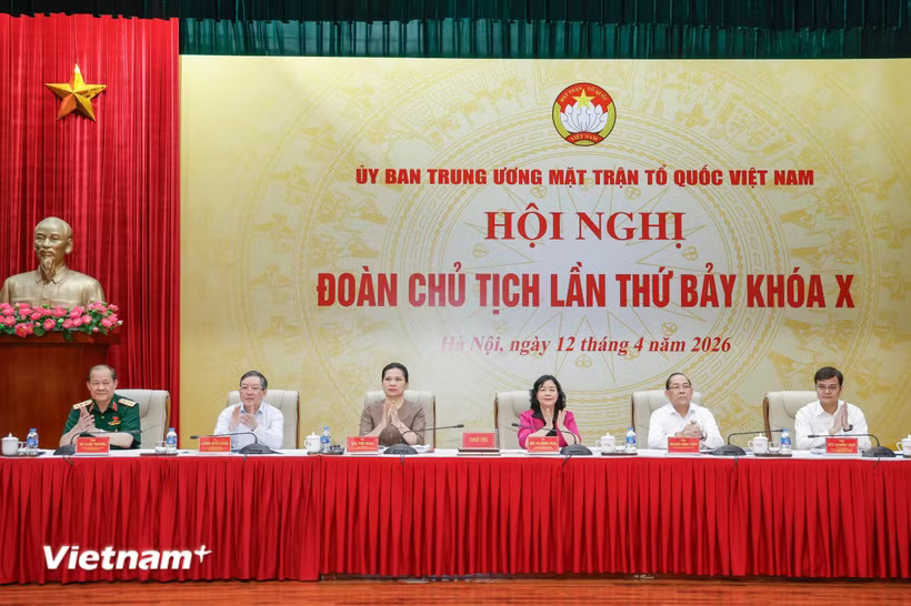 Ủy ban Trung ương Mặt trận Tổ quốc Việt Nam tổ chức Hội nghị Đoàn Chủ tịch Ủy ban Trung ương Mặt trận Tổ quốc Việt Nam lần thứ 7. (Ảnh: PV/Vietnam+)