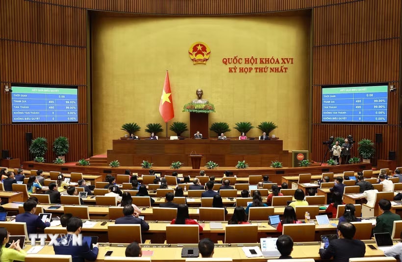 Kỳ họp thứ nhất, Quốc hội khóa XVI. (Nguồn ảnh: TTXVN)