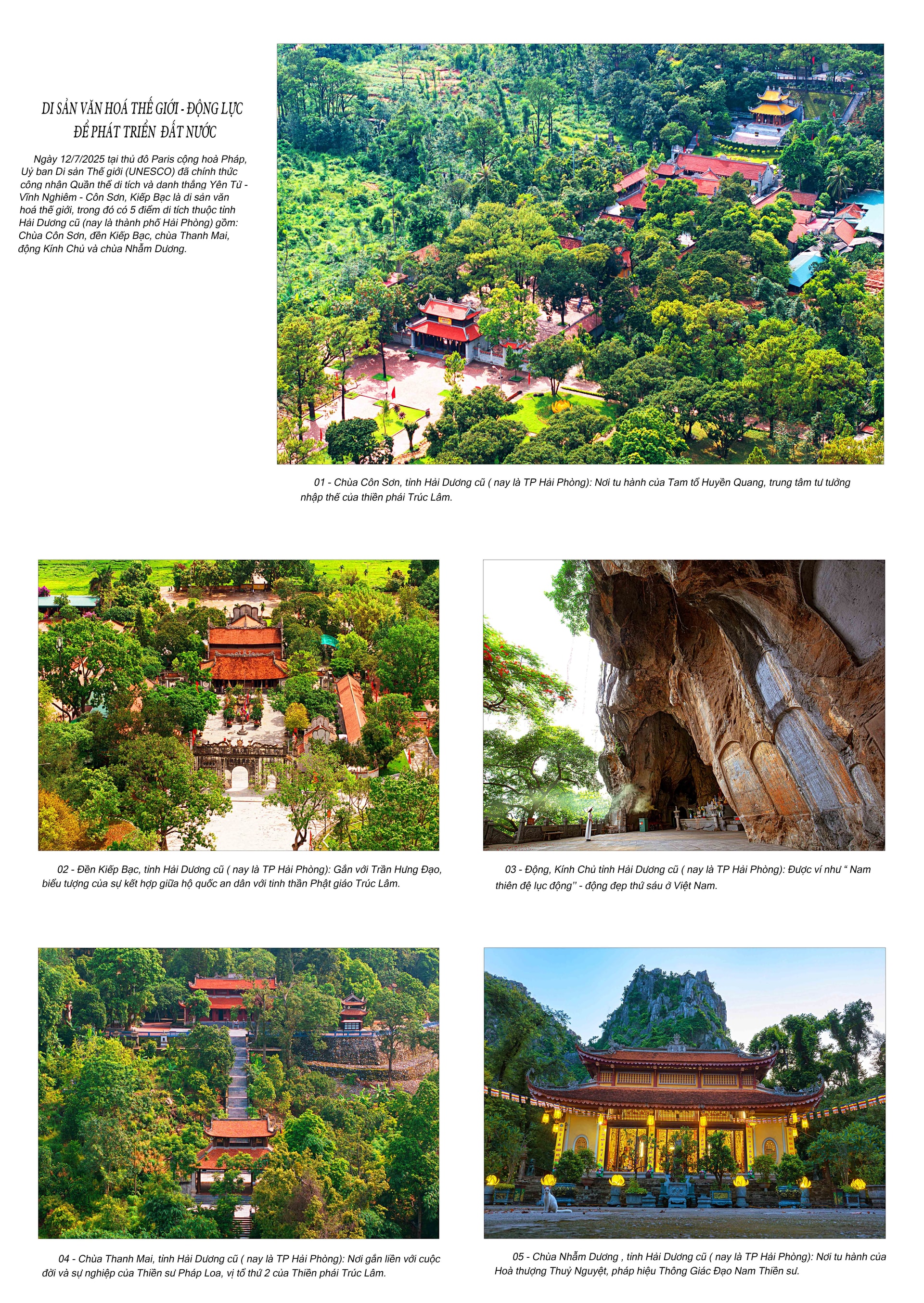 DI SẢN VĂN HOÁ THẾ GIỚI-ĐỘNG LỰC ĐỂ PHÁT TRIỂN ĐẤT NƯỚC - GIẢI NHÌ ẢNH TSNTHD 2025